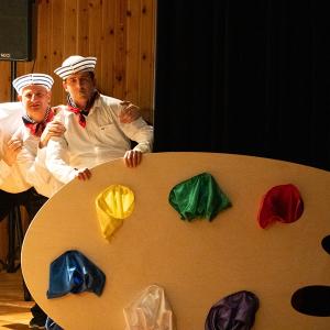 Μουσικοθεατρική παράσταση ,τραγούδια που αφορούν τα χρώματα